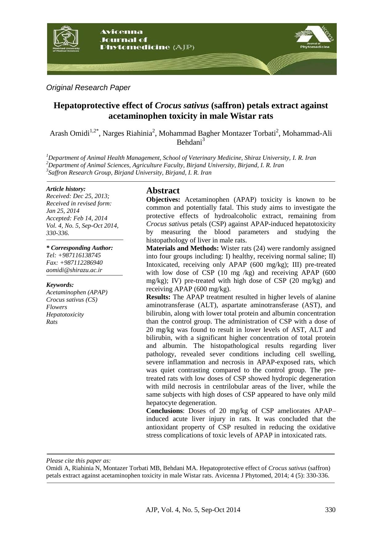 AJP Volume 4 Issue 5 Pages 330-336 by vahdatin