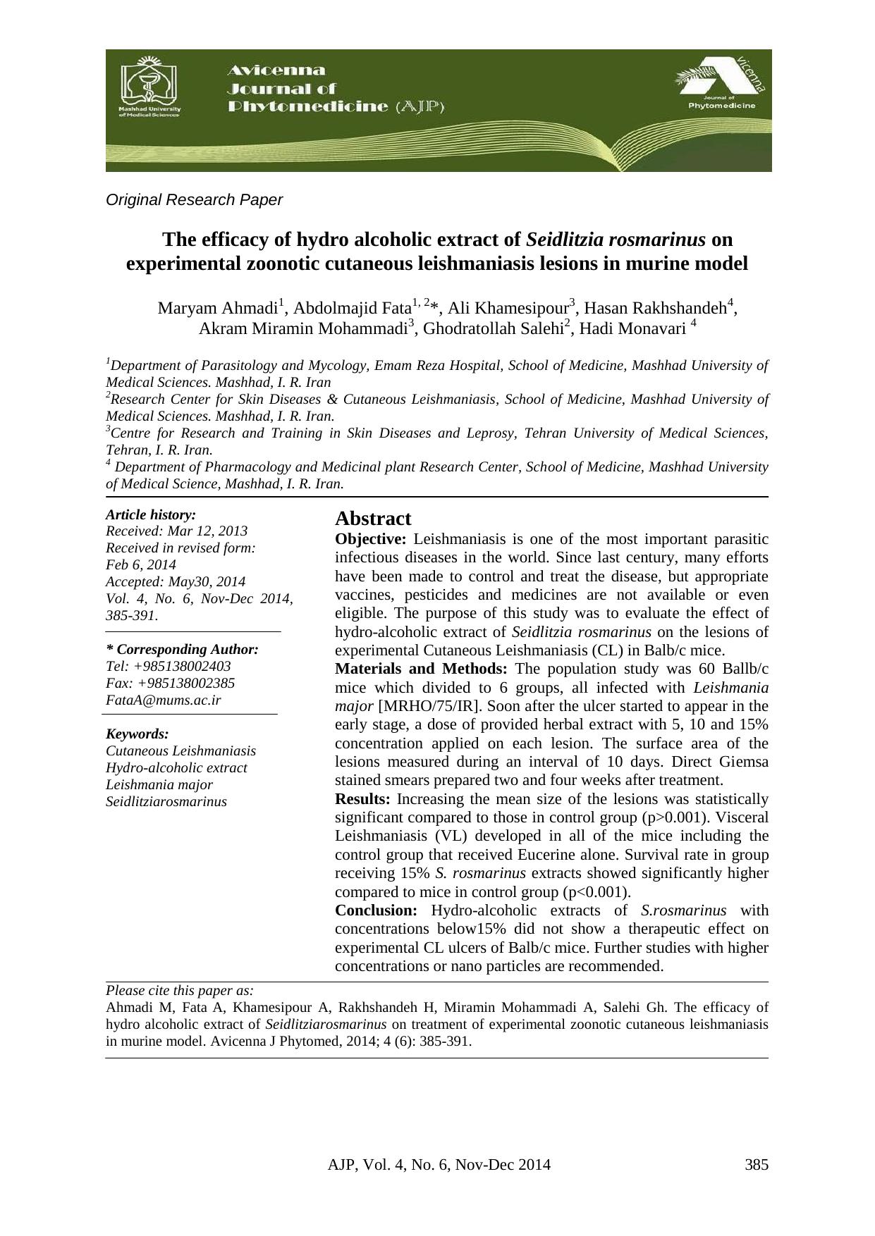 AJP Volume 4 Issue 6 Pages 385-391 by Abhijit