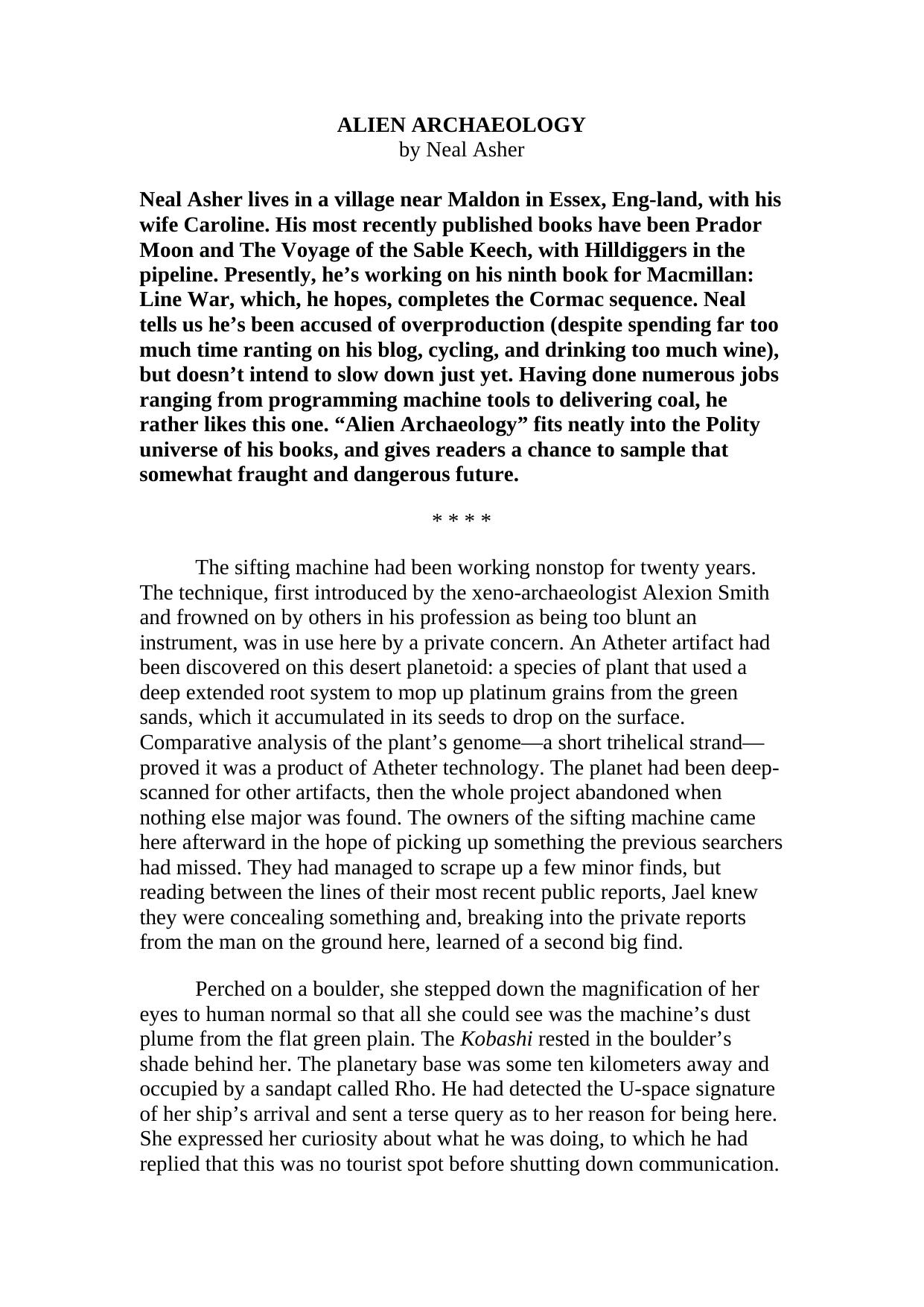 ALIEN ARCHAEOLOGY by Chris