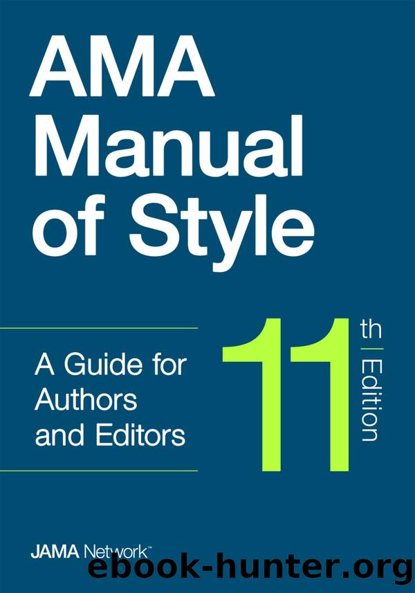 AMA Manual of Style by JAMA Network Editors