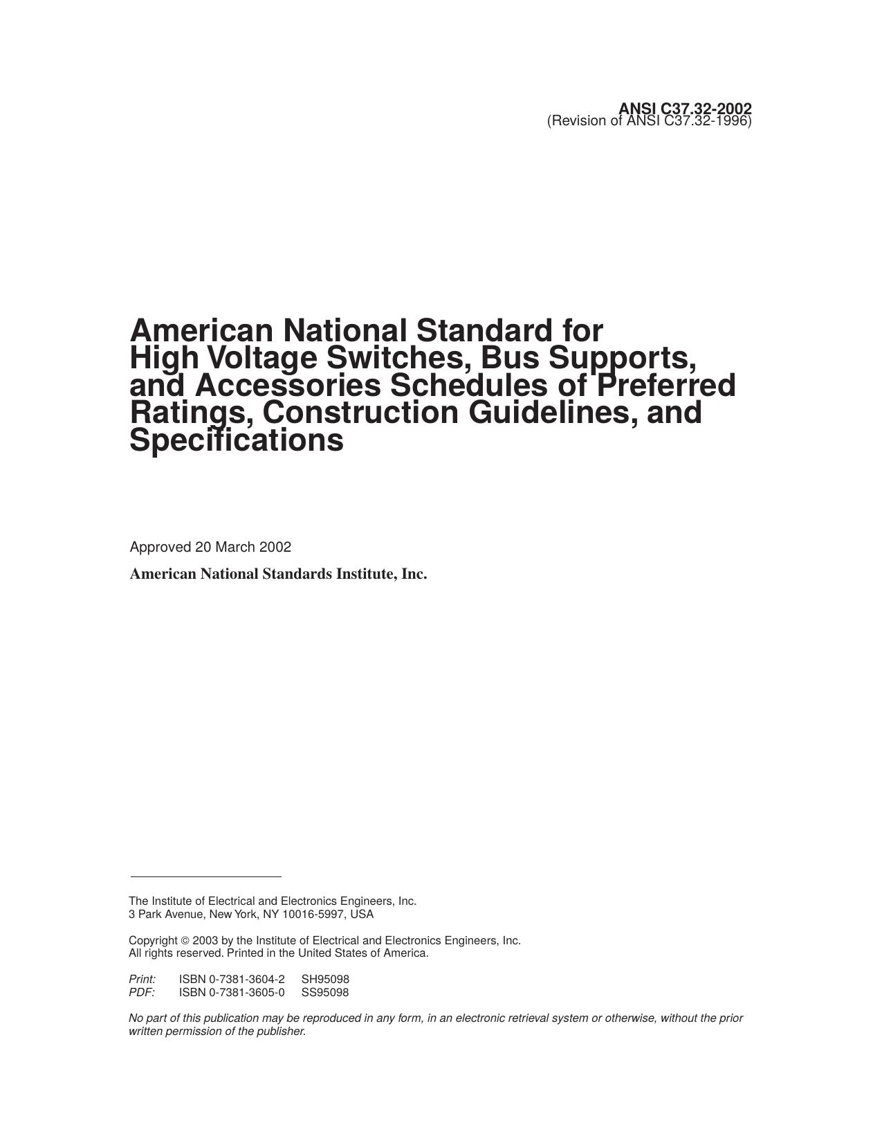 AMERICAN NATIONAL STANDARD by Property of