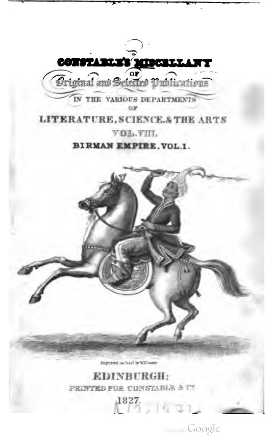 AN ACCOUNT OF AN EMBASSY TO THE KINGDOM OF AVA, SENT BY THE GOVERNOR-GENERAL OF INDIA, IN THE YEAR 1795 to which is now added of the late military and political operations in the Birmese Empire by Michael Symes