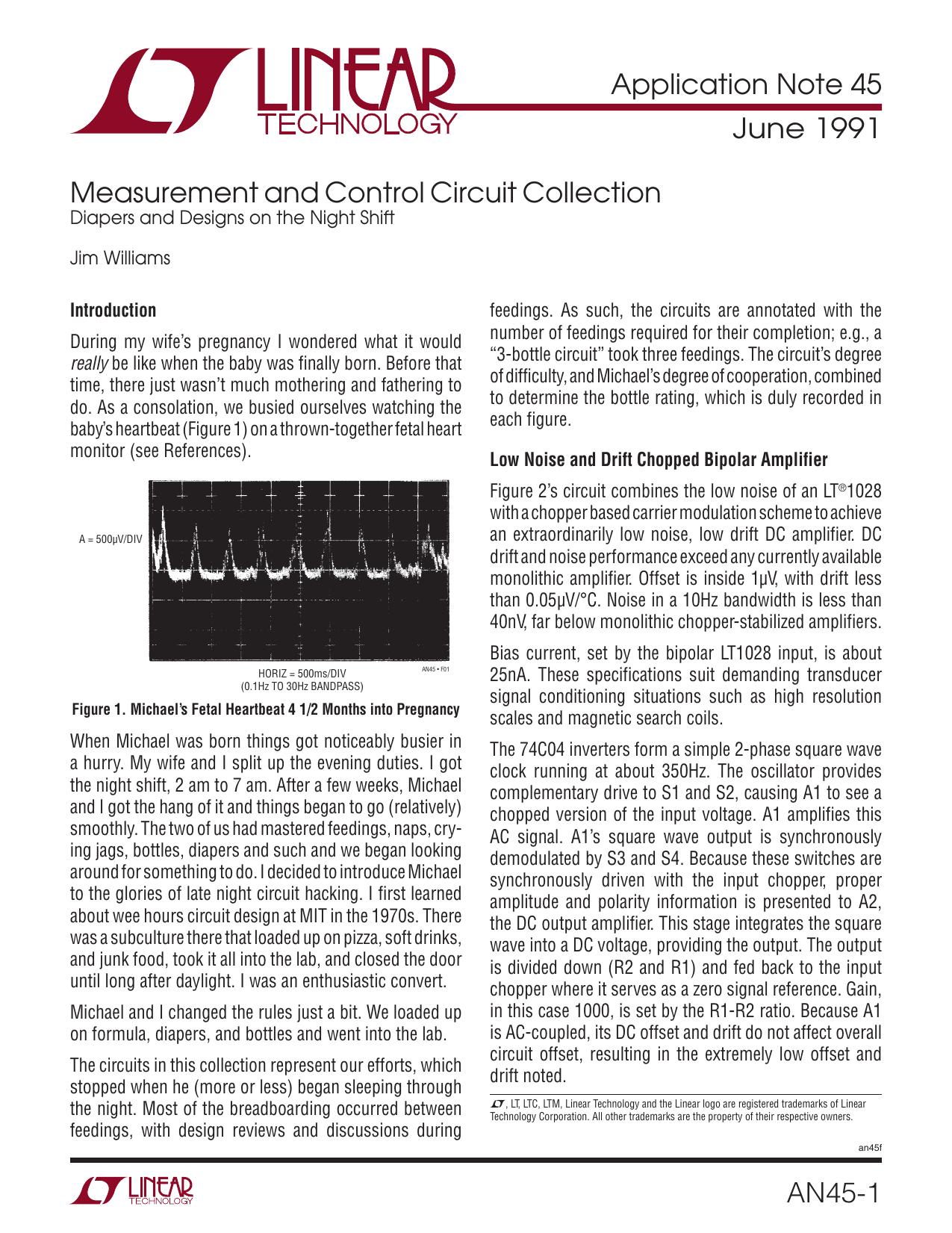 AN45 - Measurement and Control Circuit Collection by Linear Technology Corporation