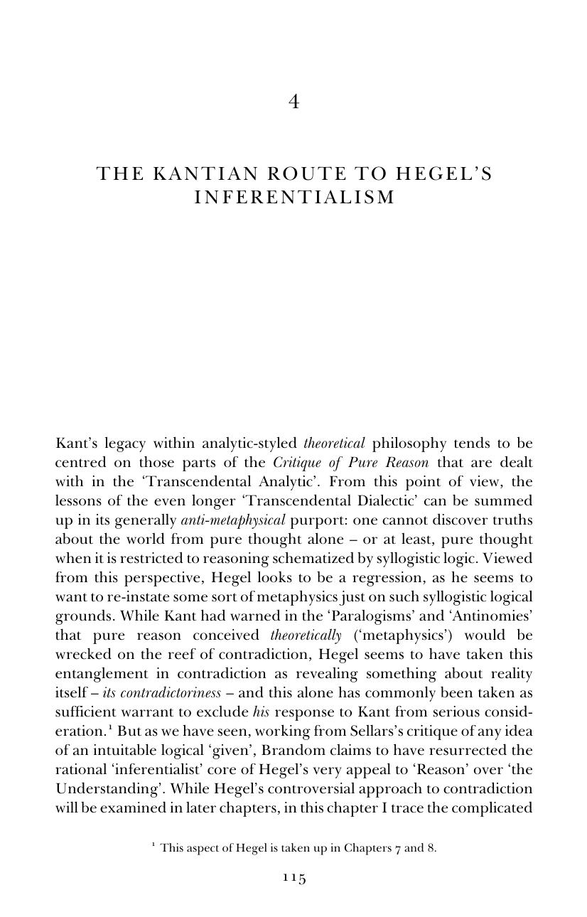 ANALYTIC PHILOSOPHY AND THE RETURN OF HEGELIAN THOUGHT by PAUL REDDING