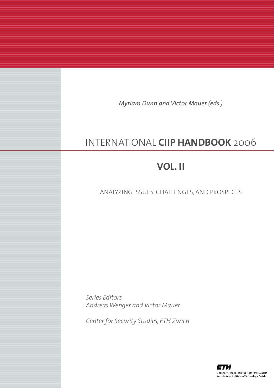 ANALYZING ISSUES, CHALLENGES, AND PROSPECTS by Myriam Dunn and Victor Mauer