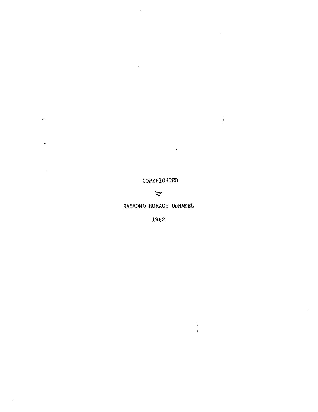 ANTENNA PATTERN SYNTHESIS by DUHAMEL RAYMOND HORACE