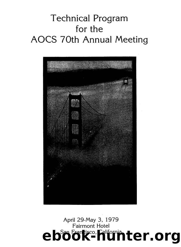 AOCS 79th Annual Meeting Section by Unknown