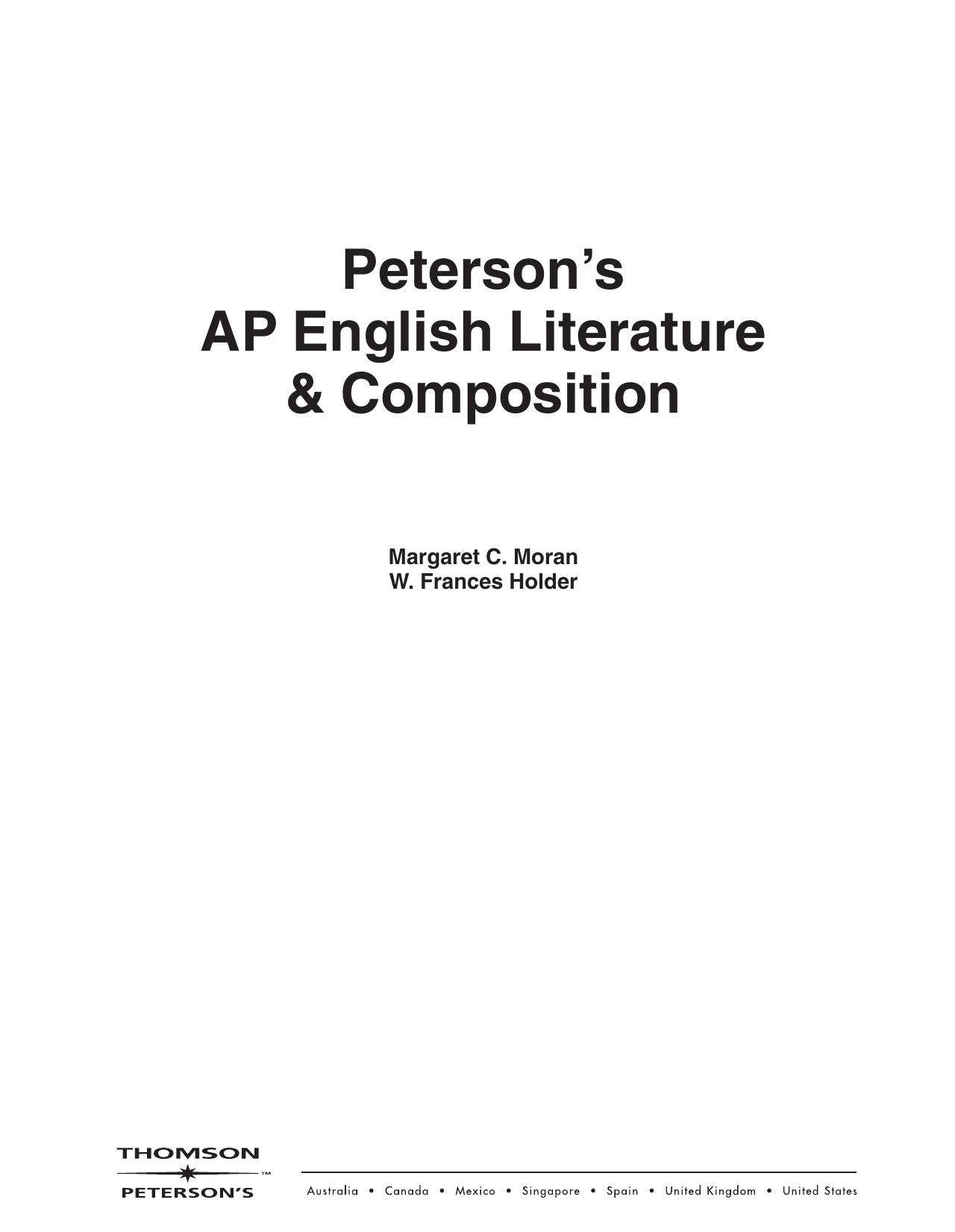 AP ENGLISH LIT by Unknown