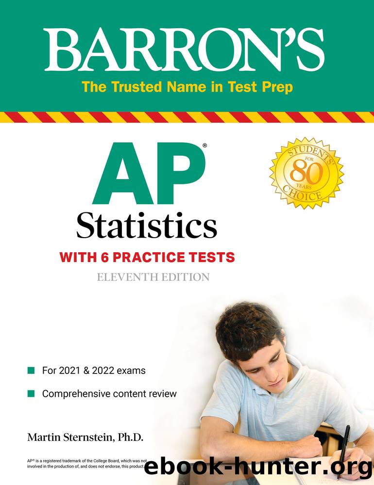 AP Statistics with 6 Practice Tests by Martin Sternstein