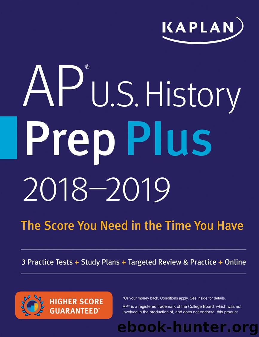 AP U.S. History Prep Plus 2018-2019 by Kaplan Test Prep