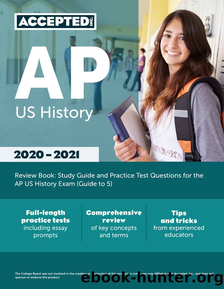 AP US History Review Book: Study Guide and Practice Test Questions for the AP US History Exam (Guide to 5) by Accepted Inc