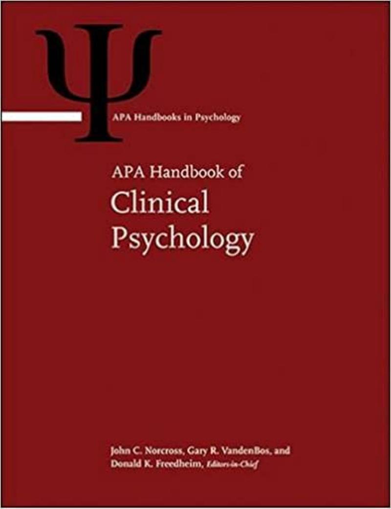 APA Handbook of Clinical Psychology by John C. Norcross Gary R. VandenBos Donald K. Freedheim