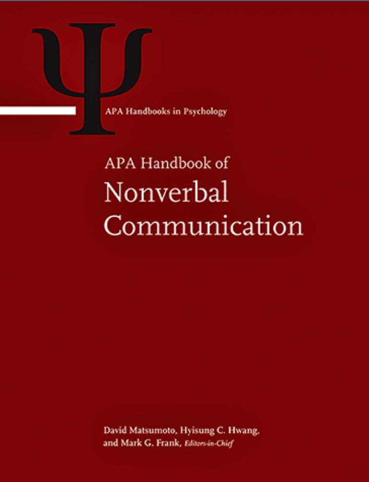 APA Handbook of Nonverbal Communication by Unknow