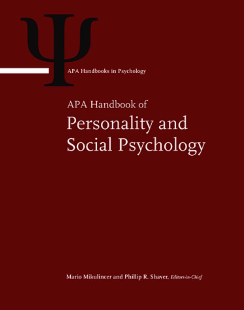 APA Handbook of Personality and Social Psychology, Volume 3: Interpersonal Relations by Unknow