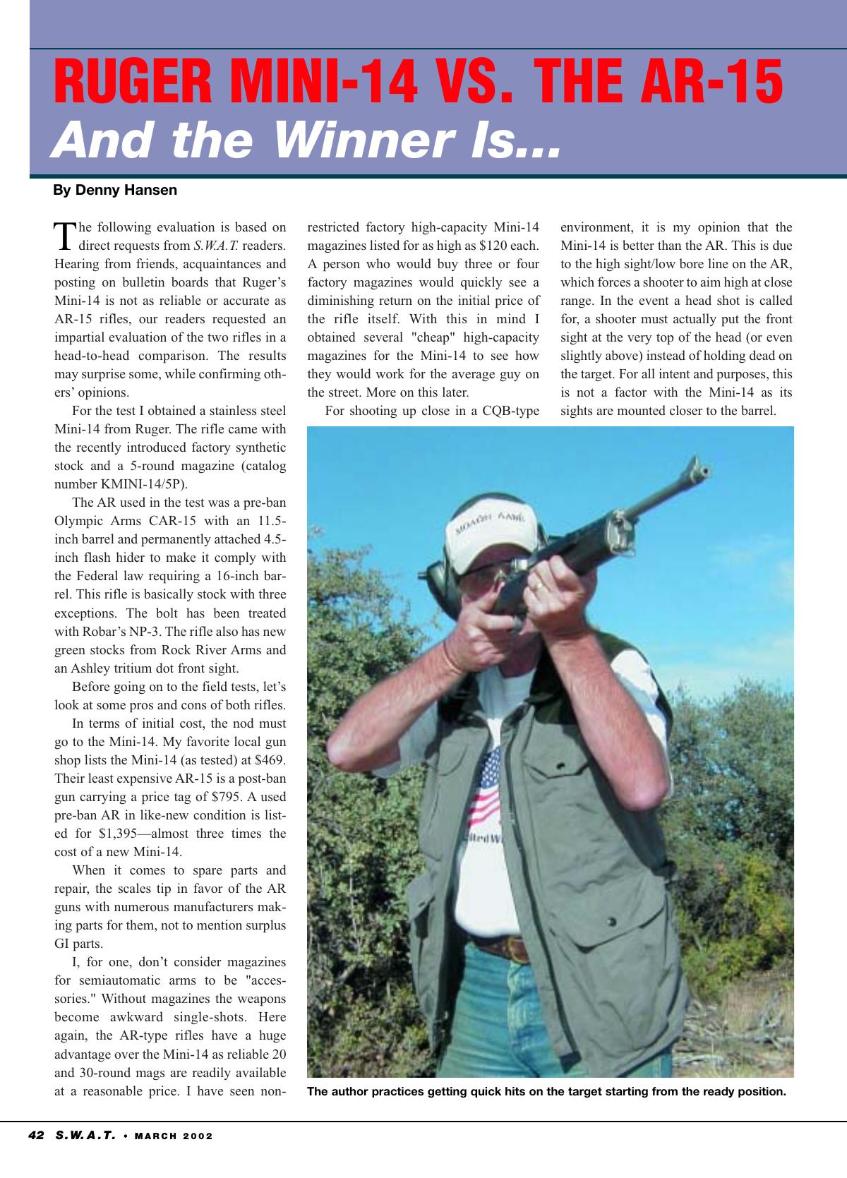 AR-15 vs Mini-14 by S.W.A.T. Magazine