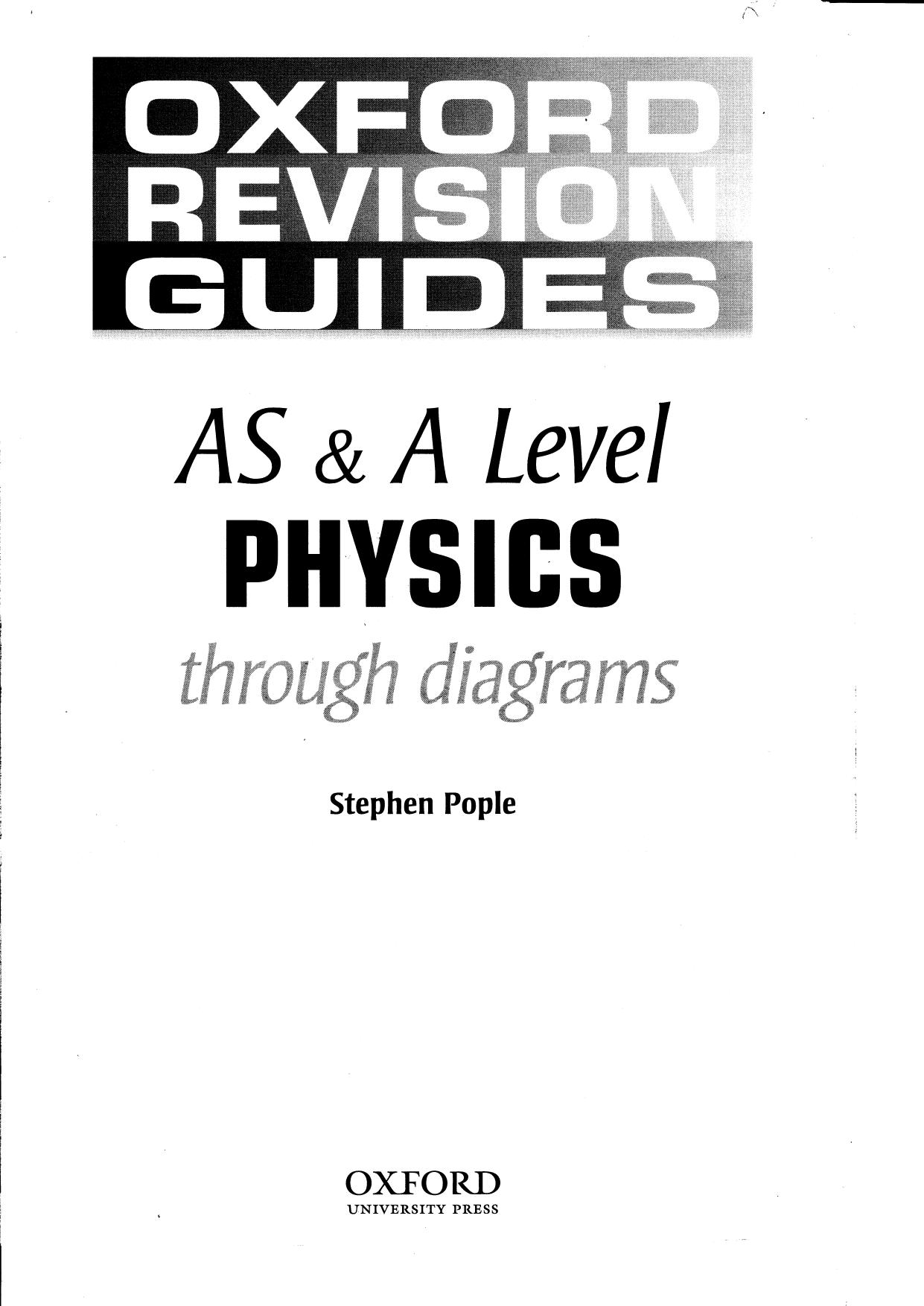 AS & A Level Physics Through Diagrams by Stephen Pople