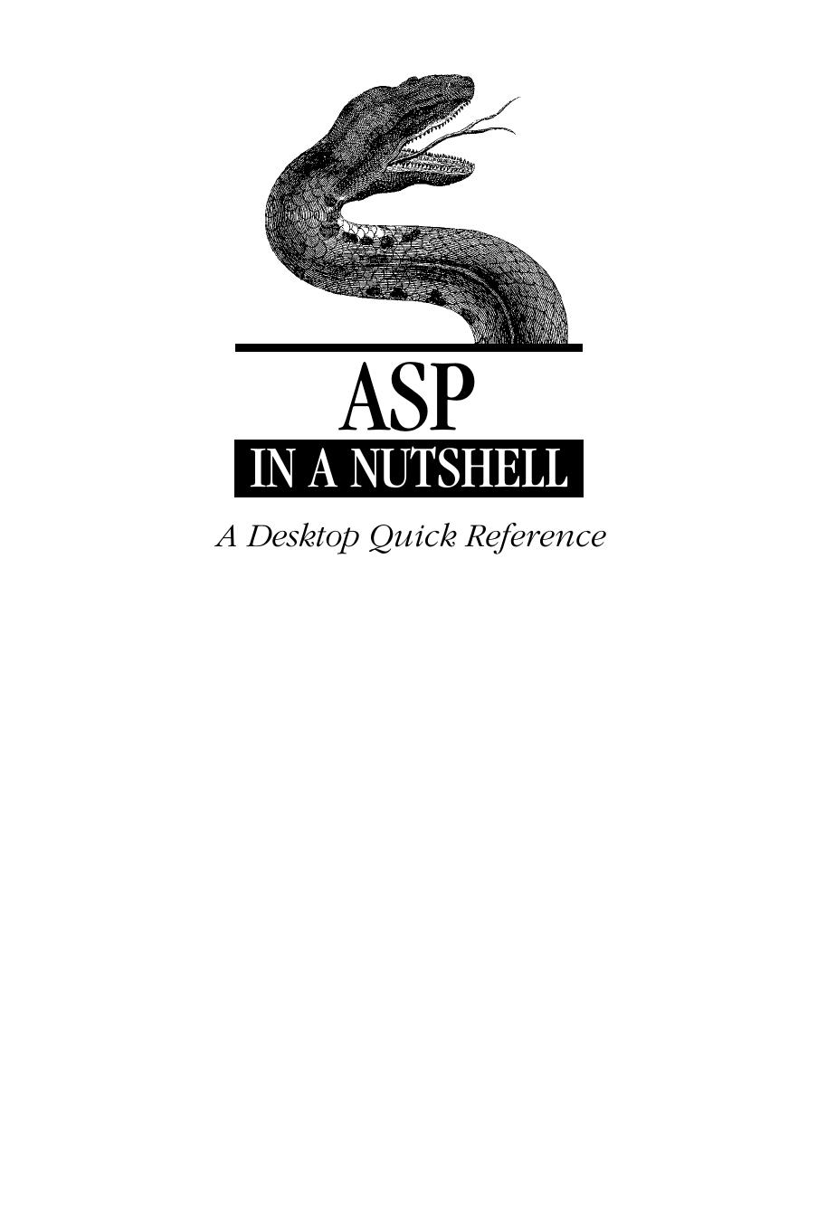 ASP in Nutshell by O'Reilly