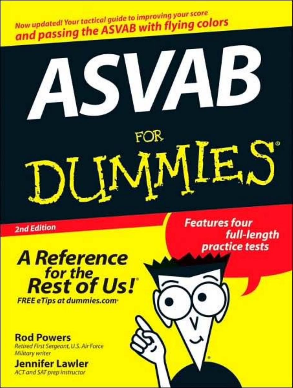 ASVAB For Dummies (For Dummies (Career Education)) by Rod Powers Jennifer Lawler