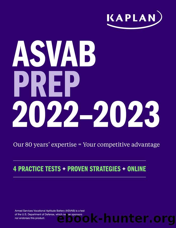 ASVAB Prep 2022-2023 by Kaplan Test Prep
