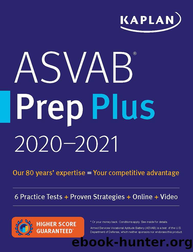 ASVAB Prep Plus 2020-2021 by Kaplan Test Prep