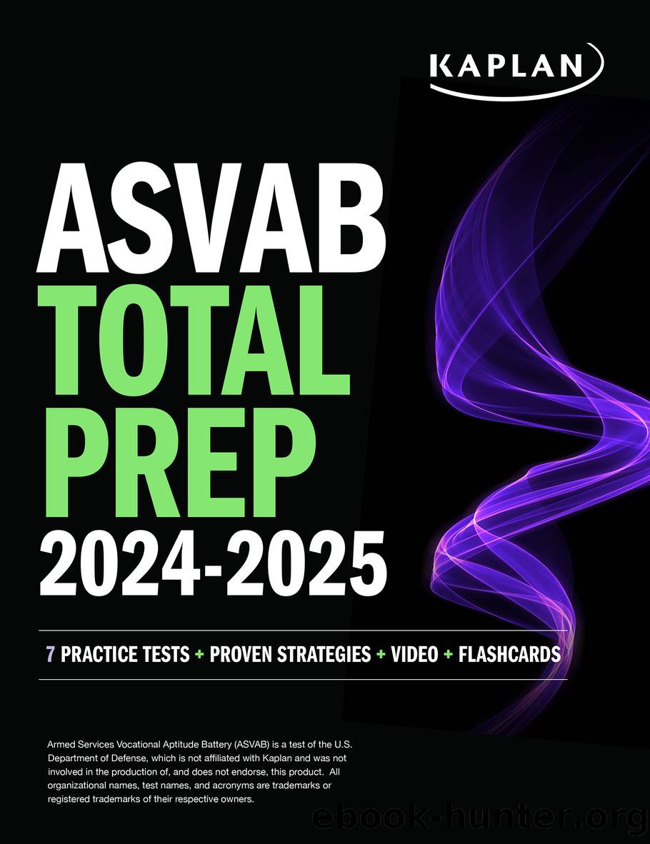 ASVAB Total Prep 2024-2025 by Kaplan Test Prep