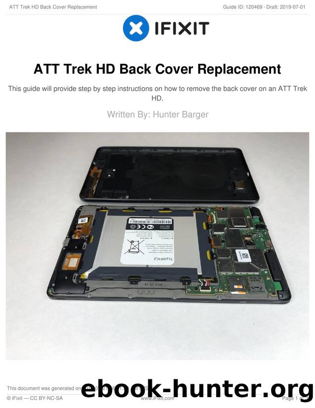 ATT Trek HD Back Cover Replacement by Unknown