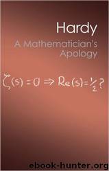A_Mathematician's_Apology by G. H. Hardy