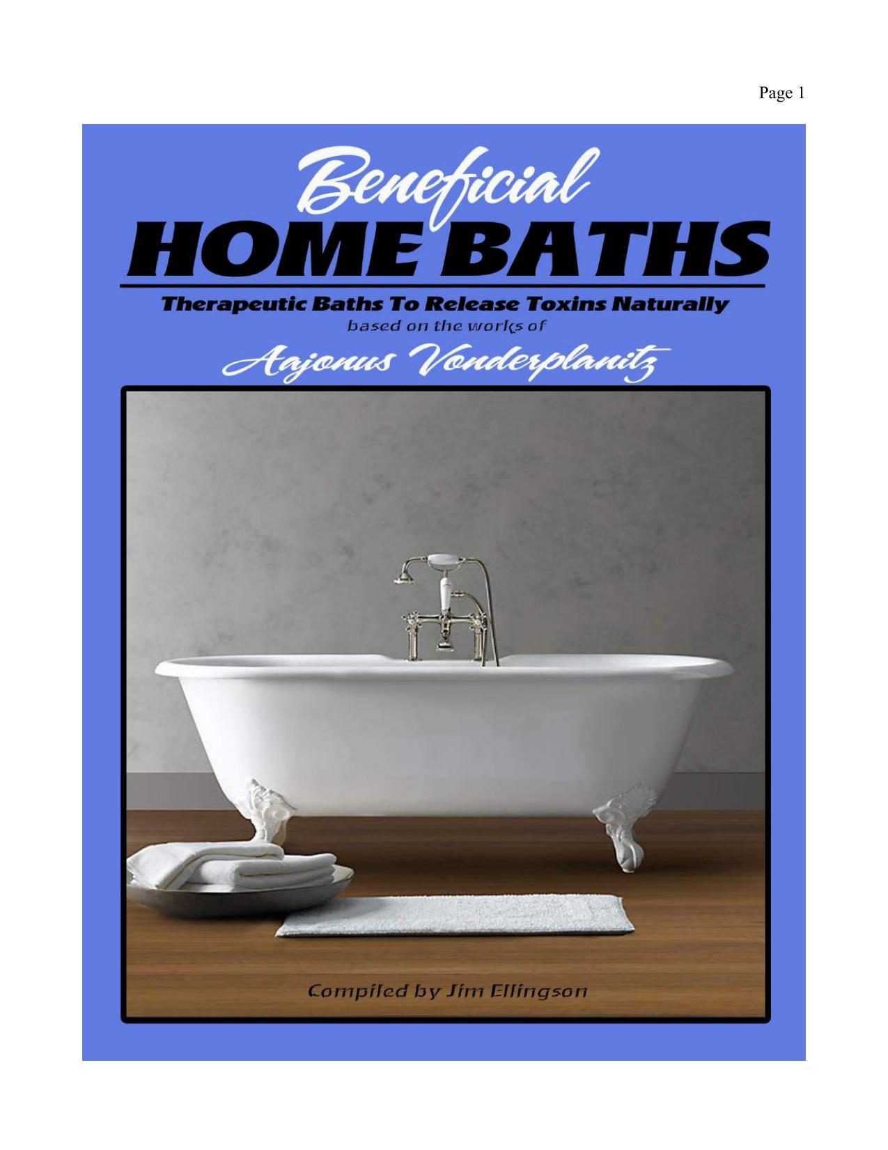 Aajonus Vonderplanitz : We want to live - Beneficial home baths - therapeutic baths to release toxins naturally by Aajonus Vonderplanitz JIM ELLINGSON