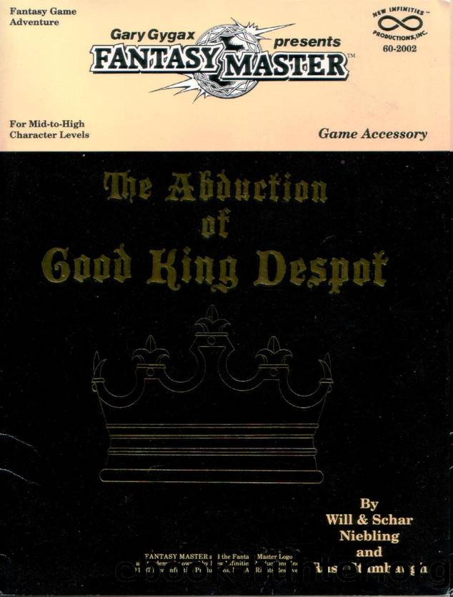 Abduction of Good King Despot by Unknown