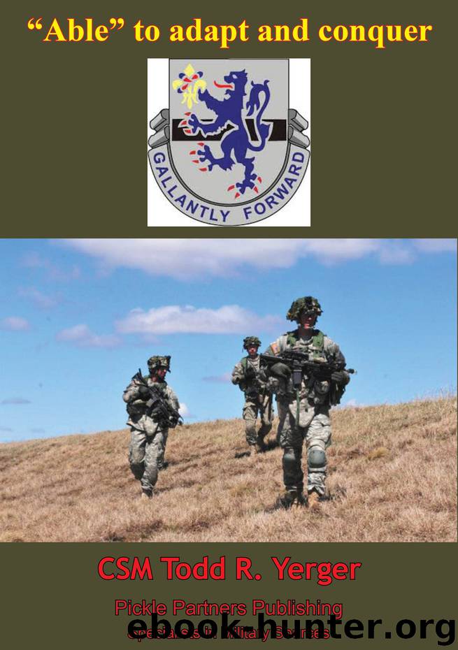 Able to Adapt and Conquer by Todd R. Yerger