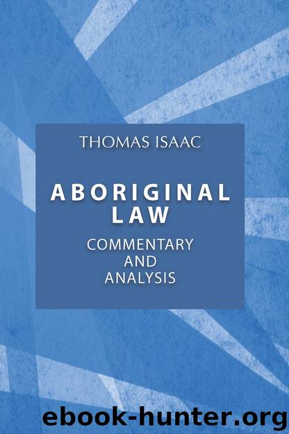 Aboriginal Law by Thomas Isaac