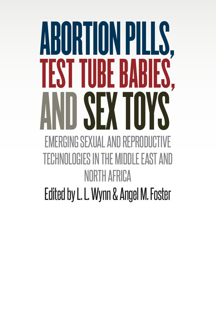 Abortion pills, test tube babies, and sex toys : emerging sexual and reproductive technologies in the Middle East and North Africa by L. L. Wynn (editor); Angelina Marguerite Foster (editor)