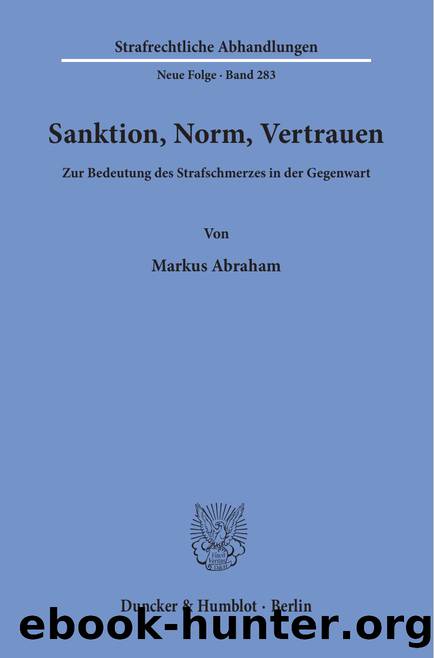 Abraham by Strafrechtliche Abhandlungen. Neue Folge (9783428553280)