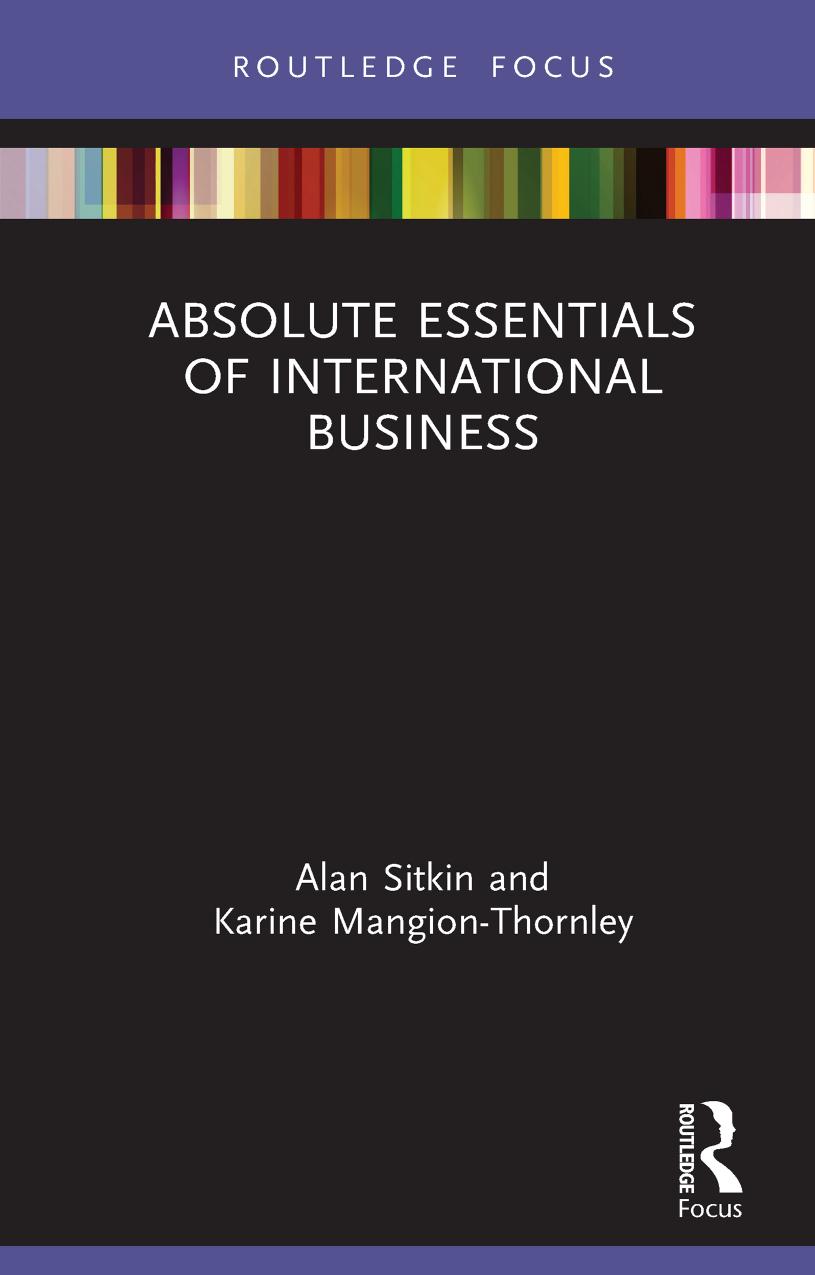 Absolute Essentials of International Business by Alan Sitkin Karine Mangion-Thornley