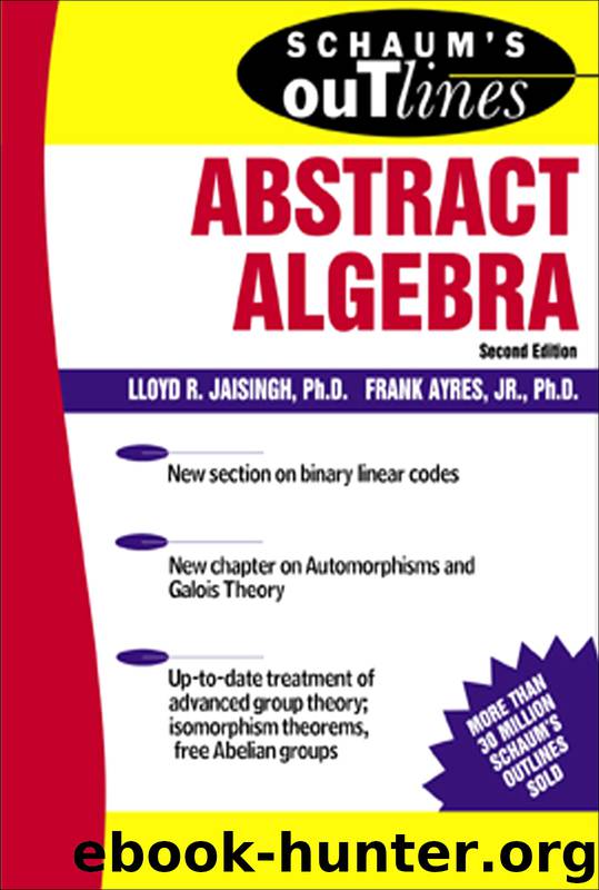 Abstract Algebra by Lloyd R. Jaisingh