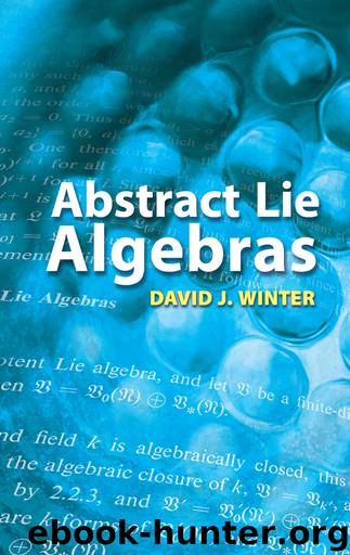 Abstract Lie Algebras by David J Winter