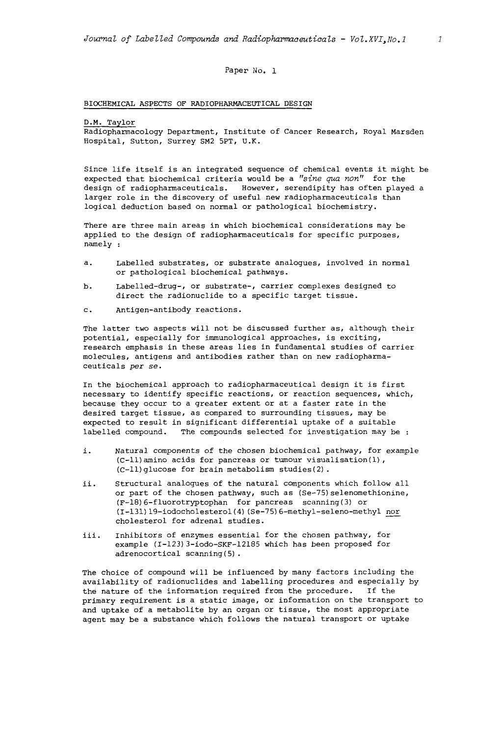 Abstracts. Second international symposium on radiopharmaceuticals chemistry by Unknown