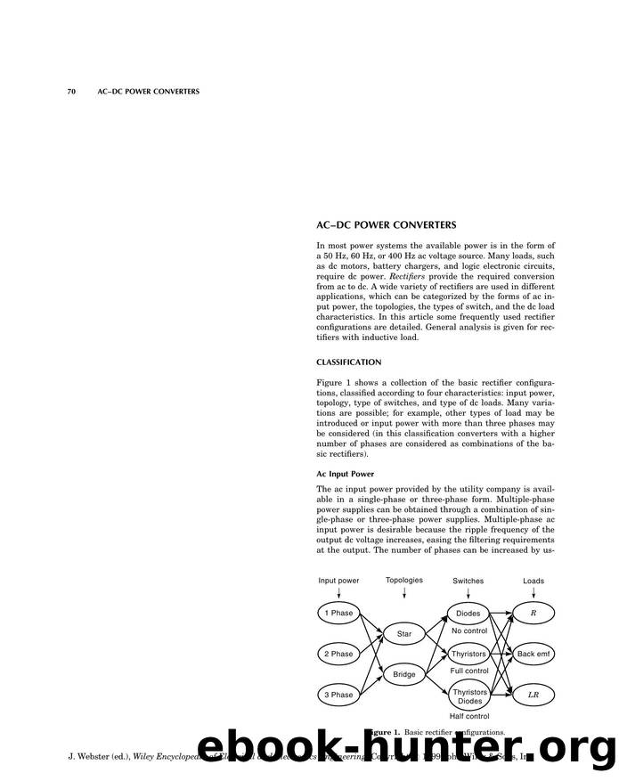 Ac-Dc Power Converter". In: Wiley Encyclopedia of Electrical and Electronics Engineering by Unknown