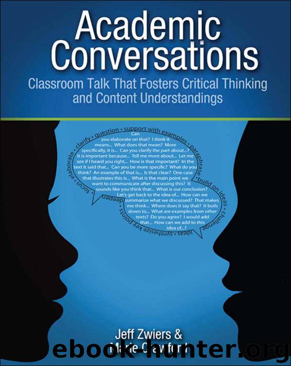 Academic Conversations by Crawford Marie Zwiers Jeff