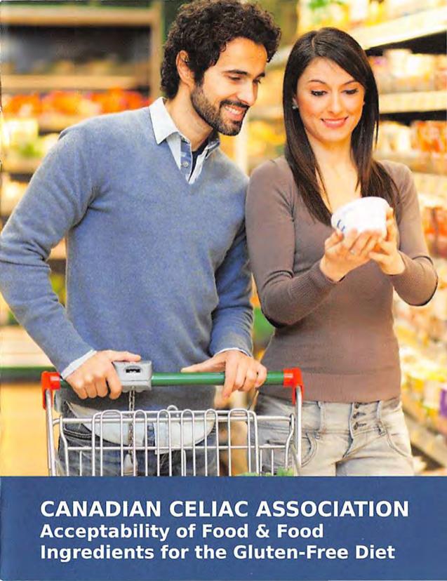 Acceptability of food & Food Ingredients for the Gluten-Free Diet - Pocket Dictionary by Canadian Celiac Association