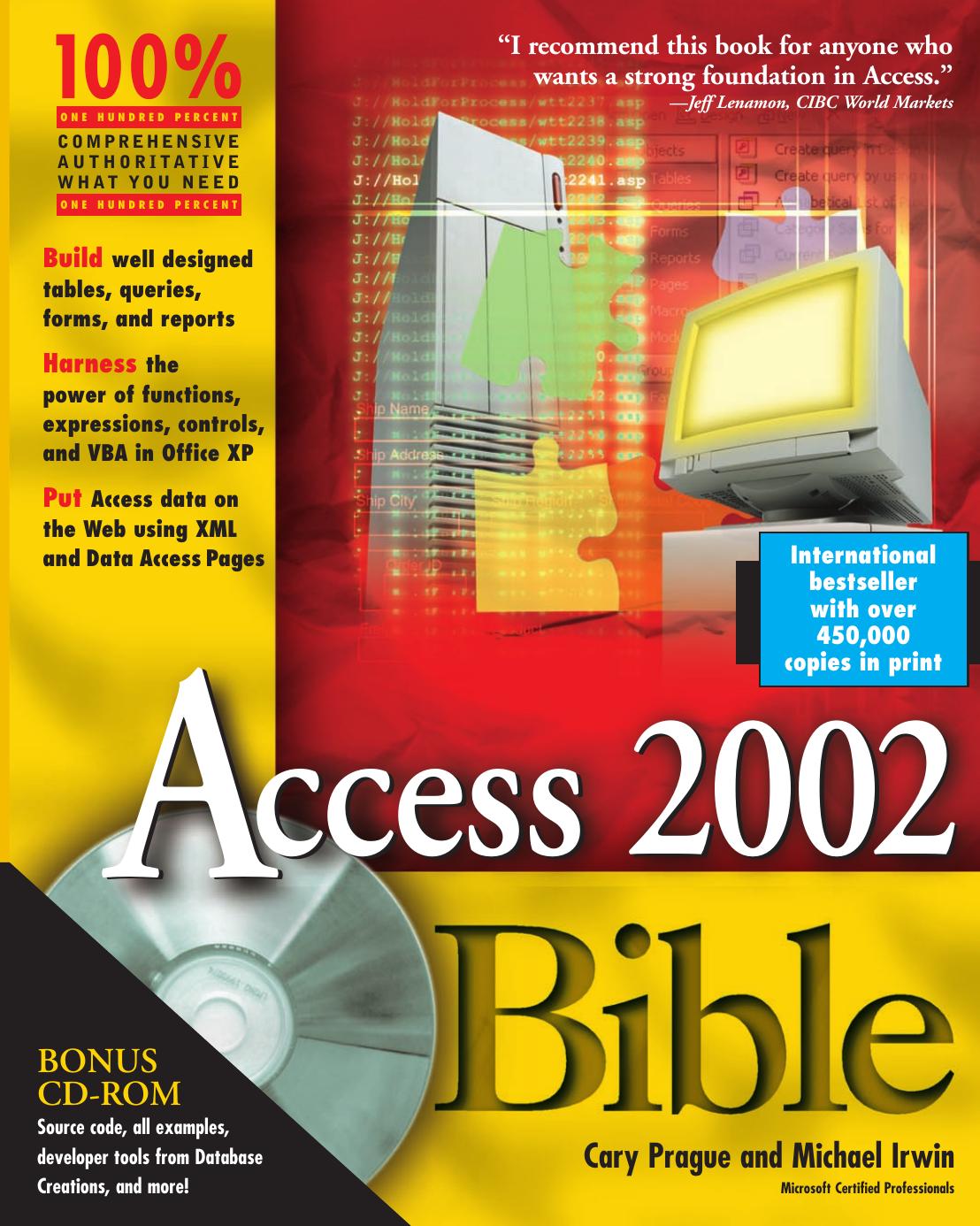Access 2002 Bible by Cary