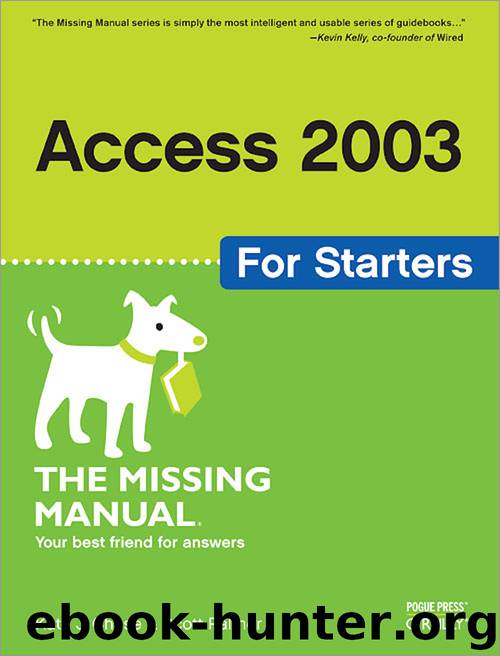 Access 2003 for Starters by Kate J. Chase