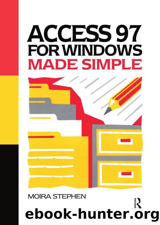 Access 97 for Windows Made Simple (Made Simple Books) by MOIRA Stephen