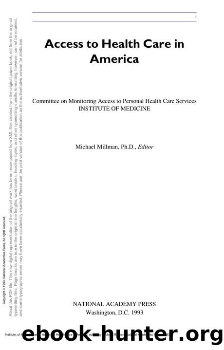 Access to Health Care in America by unknow