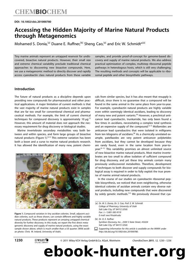 Accessing the Hidden Majority of Marine Natural Products through Metagenomics by Unknown