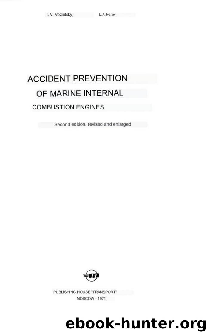 Accident Prevention of Marine Engines by Voznitsky