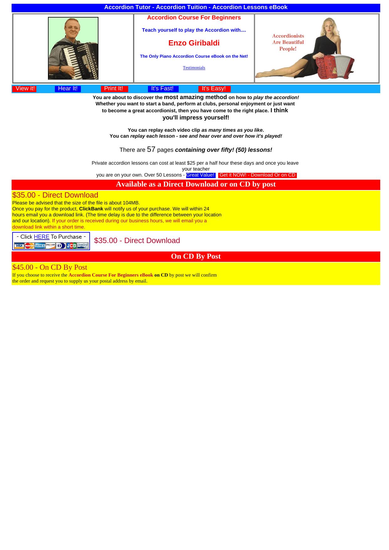 Accordion Tutor EBook(R) - High Conversion. by Best of Kuszter's Collection