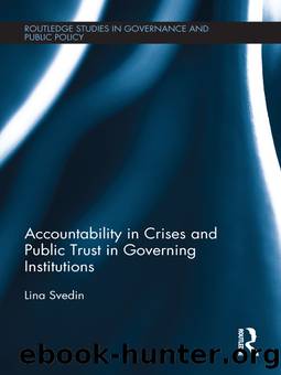 Accountability in Crises and Public Trust in Governing Institutions by Lina Svedin