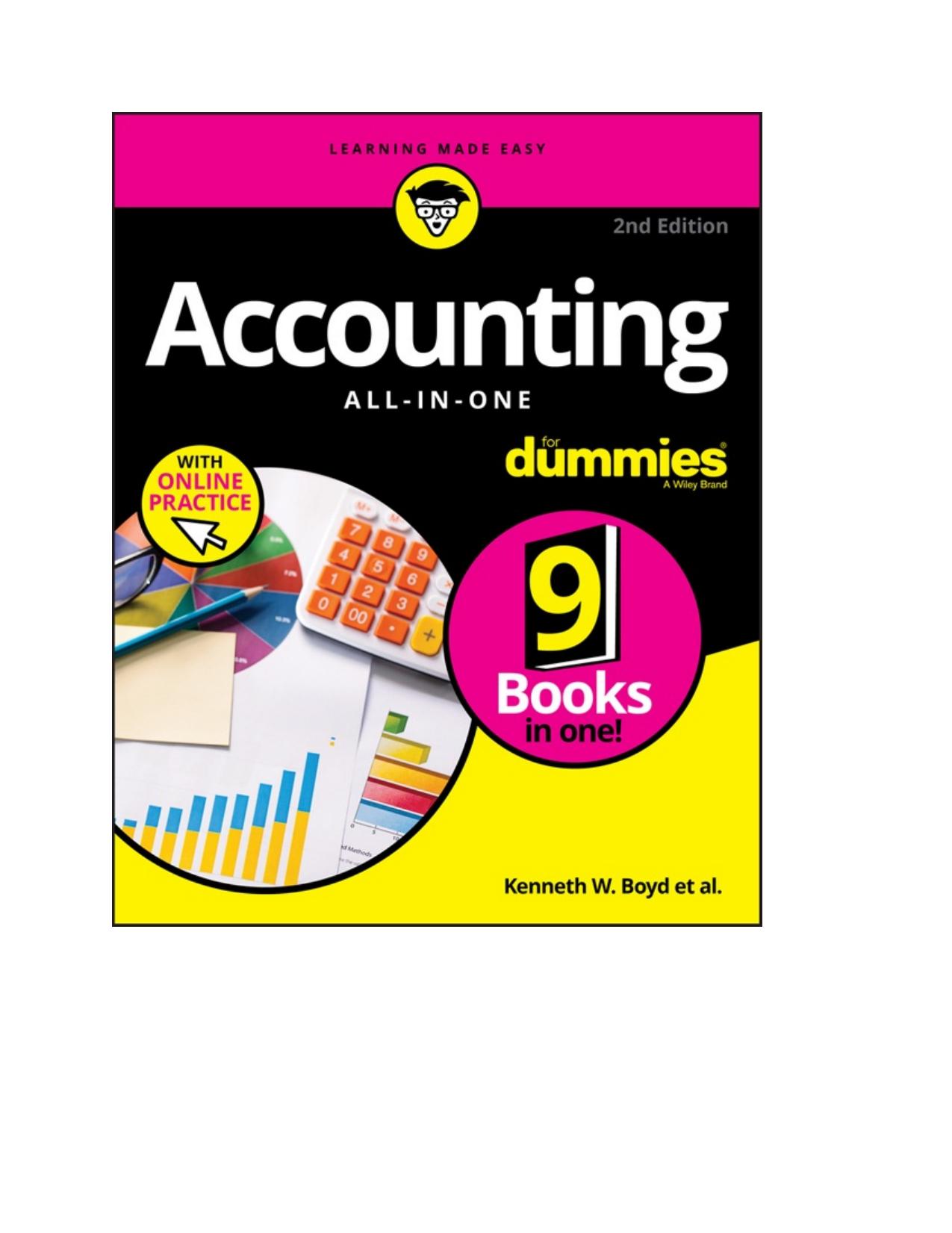 Accounting All-in-One For Dummies with Online Practice by Kenneth W. Boyd