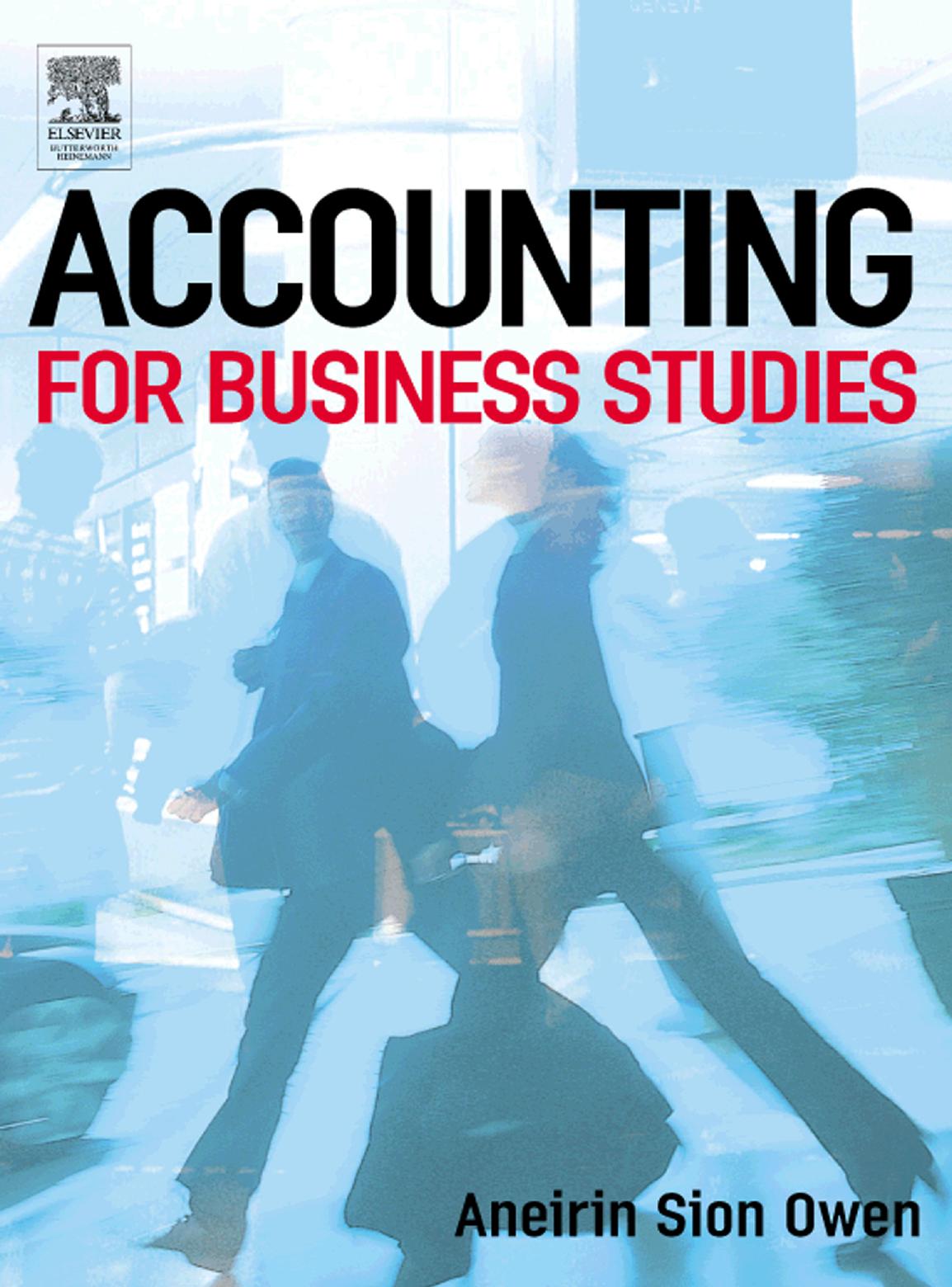 Accounting for Business Studies by Aneirin Sion Owen
